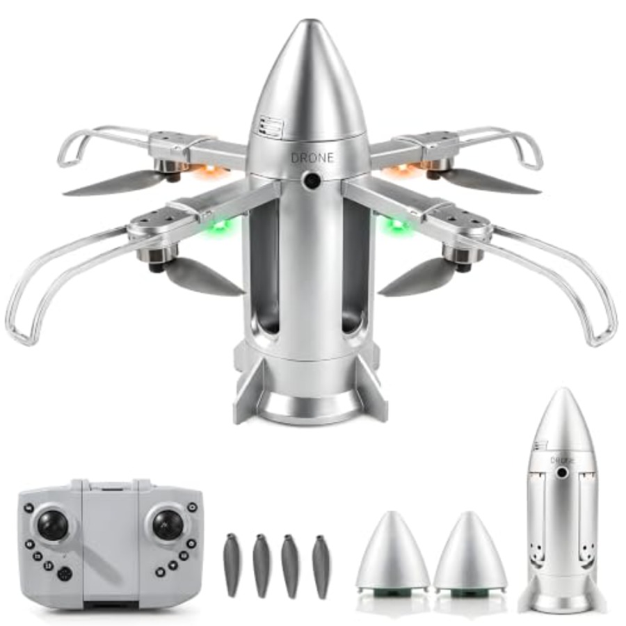Drone Rc Foldable - Outdoor RC rocket drone for kids: