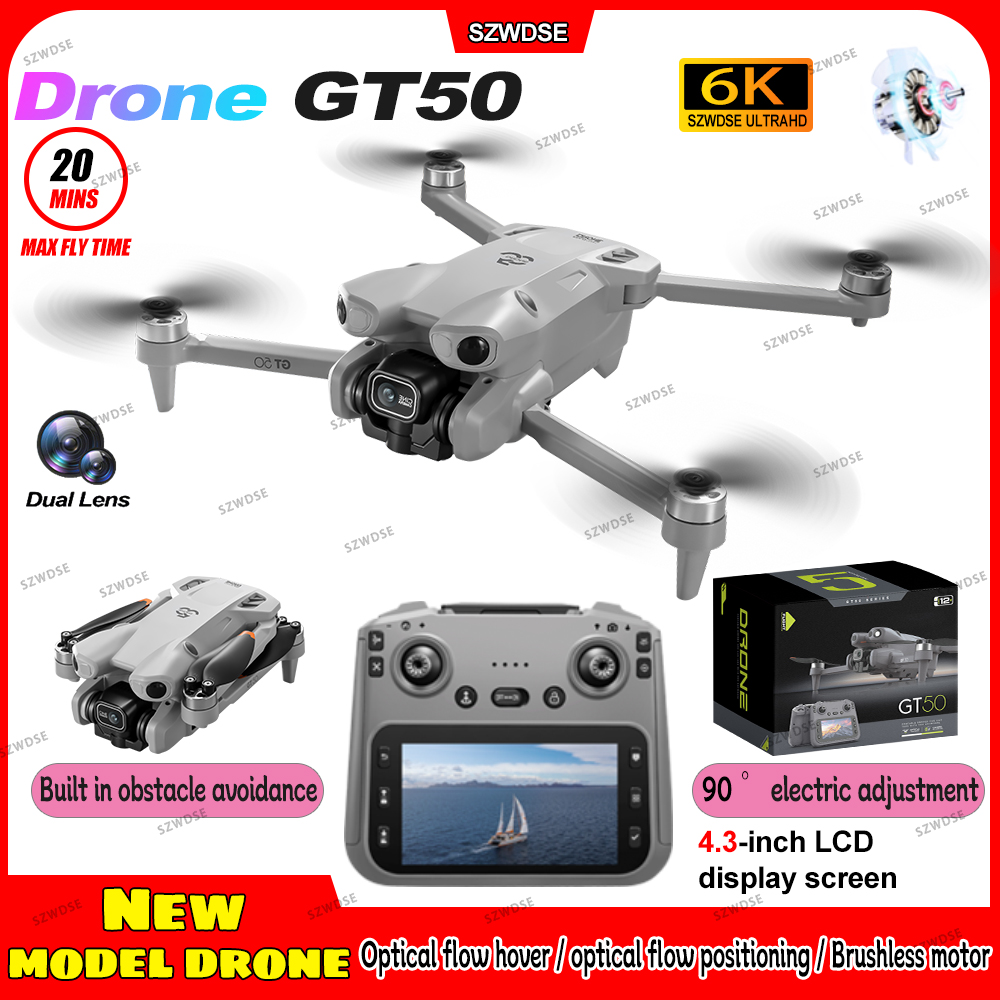Drone Rc Gt50 - NEW GT50 Drone Professional 6K Aerial