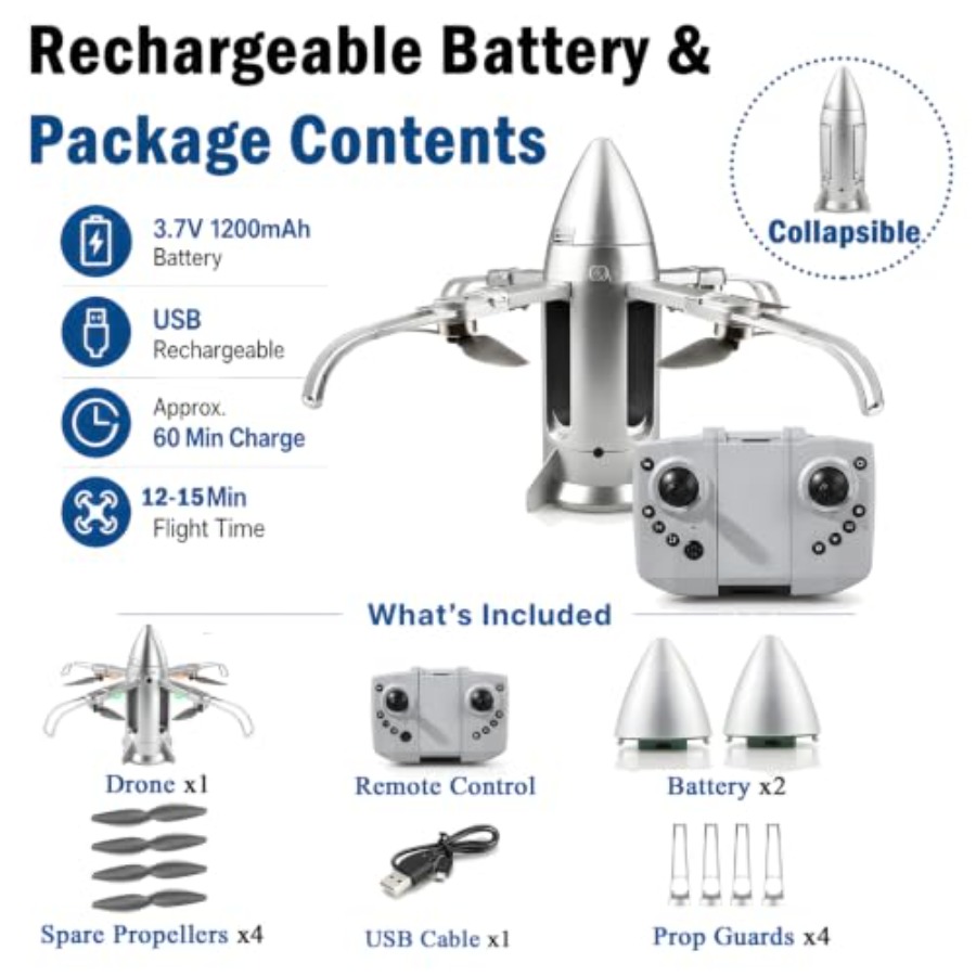 Outdoor RC rocket drone for ki - Drone Rc Foldable review and price
