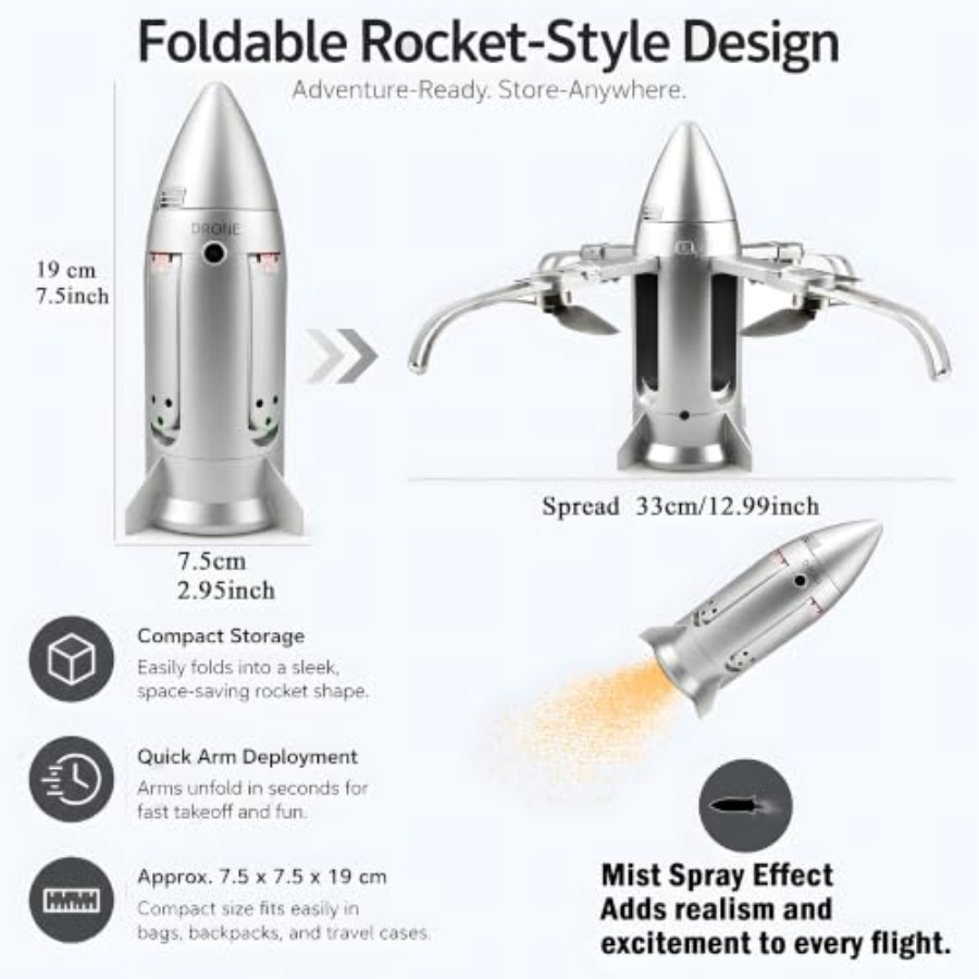 Outdoor RC rocket drone for ki - Drone Rc Foldable review and price