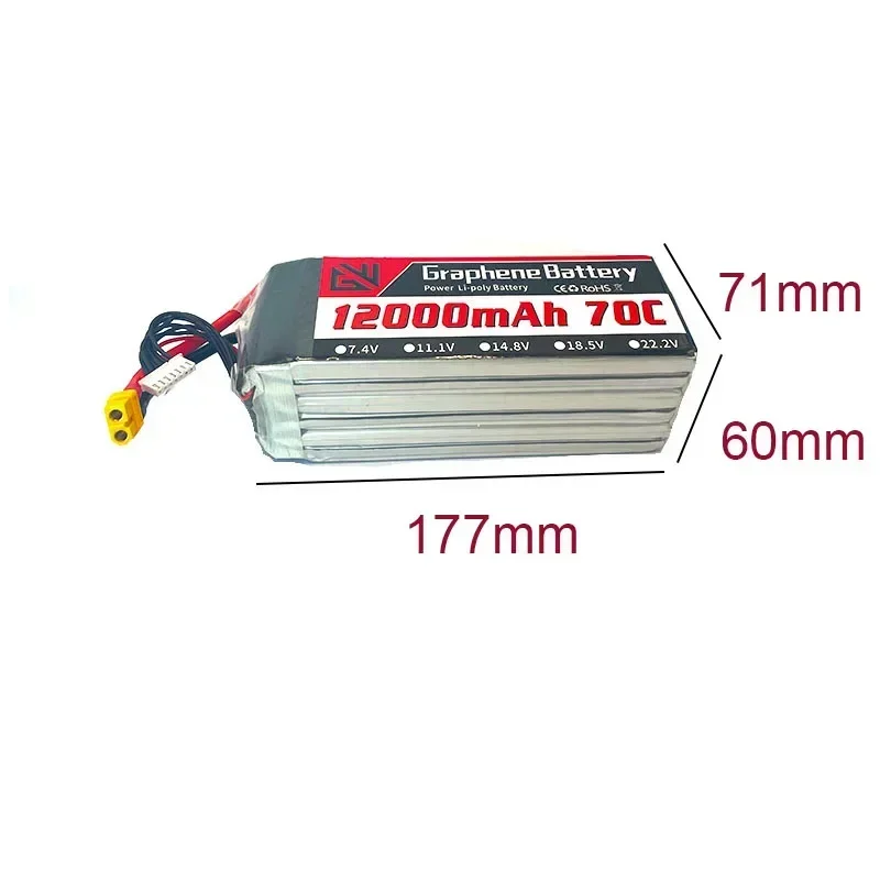 12000mAh 6S 22.2V 70C RC Lipo  - Drone Rc Game review and price