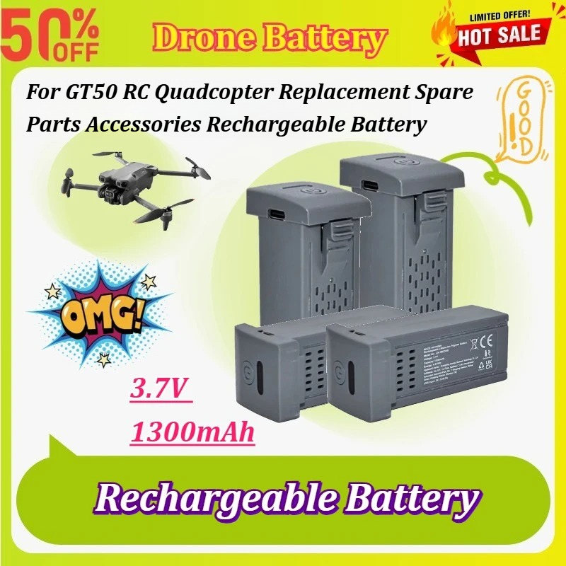 New 1-5Pcs 3.7V 1300mAh  Drone - Drone Rc Gt50 review and price