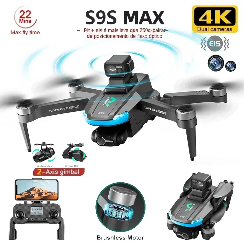 NEW S9S MAX MINI Drone 4K 2-Ax - Drone Z review and price