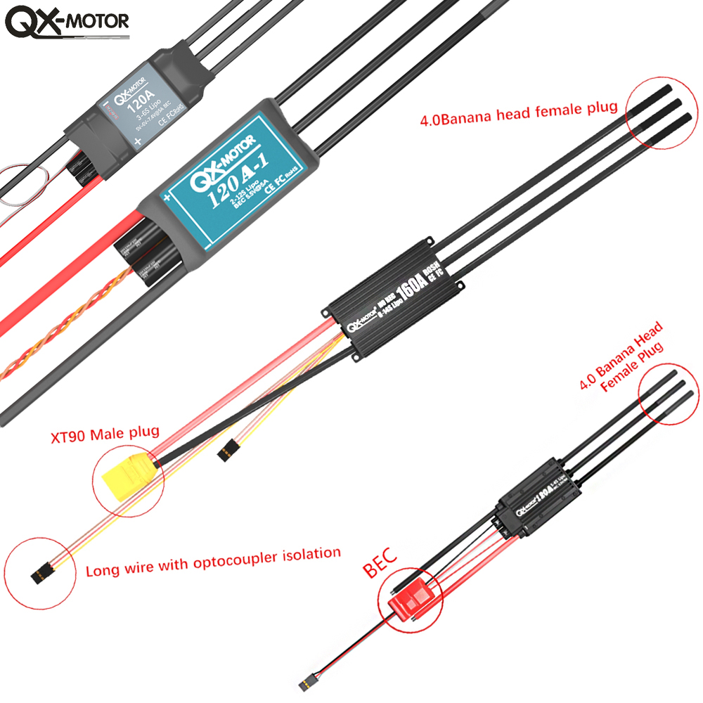QX-MOTOR Brushless ESC series  - Drone Rc Y Series review and price