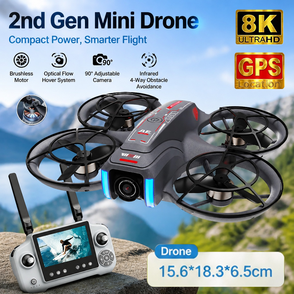 AE21 Mini Drone Toy 8K HD Dual - Drone Rc Foldable review and price